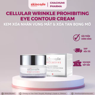 Skincode Cellular Wrinkle Prohibiting Eye Contour Cream - Kem xóa nhăn, săn chắc vùng mắt & xóa tan bọng mỡ