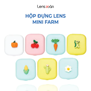 Hộp đựng kính áp tròng LENS XOẮN gồm dụng cụ đeo HỘP DỤNG CỤ NẮP ĐẬY TRONG SUỐT