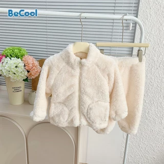 Bộ Nỉ Lông Cừu Siêu Xinh Cho Bé, Bộ Lông Cừu Dài Cao Cấp Cho Bé Từ 10-27kg - ROSY KIDS