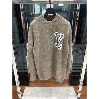 ⚡️[Hight Quality] Hàng Có Sẵn!! Áo Sweaters Len LV Luon Vuituoi Fw24- Intarsia Crew Neck - Họa Tiết Logo Dệt Kim Nam Nữ