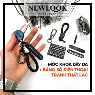 ★ MÓC KHOÁ DÂY DA ĐAN KÈM BẢNG SỐ ĐIỆN THOẠI TRÁNH THẤT LẠC