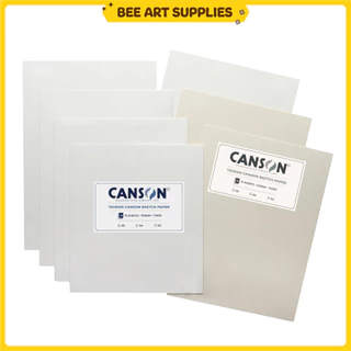 Giấy vẽ màu nước, giấy vẽ chì Canson Đài Loan truyền thống 220gsm set 10 tờ