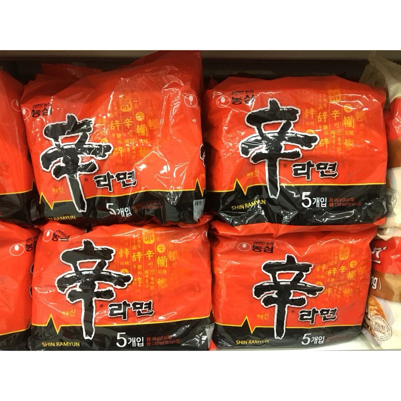 Lốc 5 gói mì shin ramyun ( 120g/1 gói ) hàn quốc