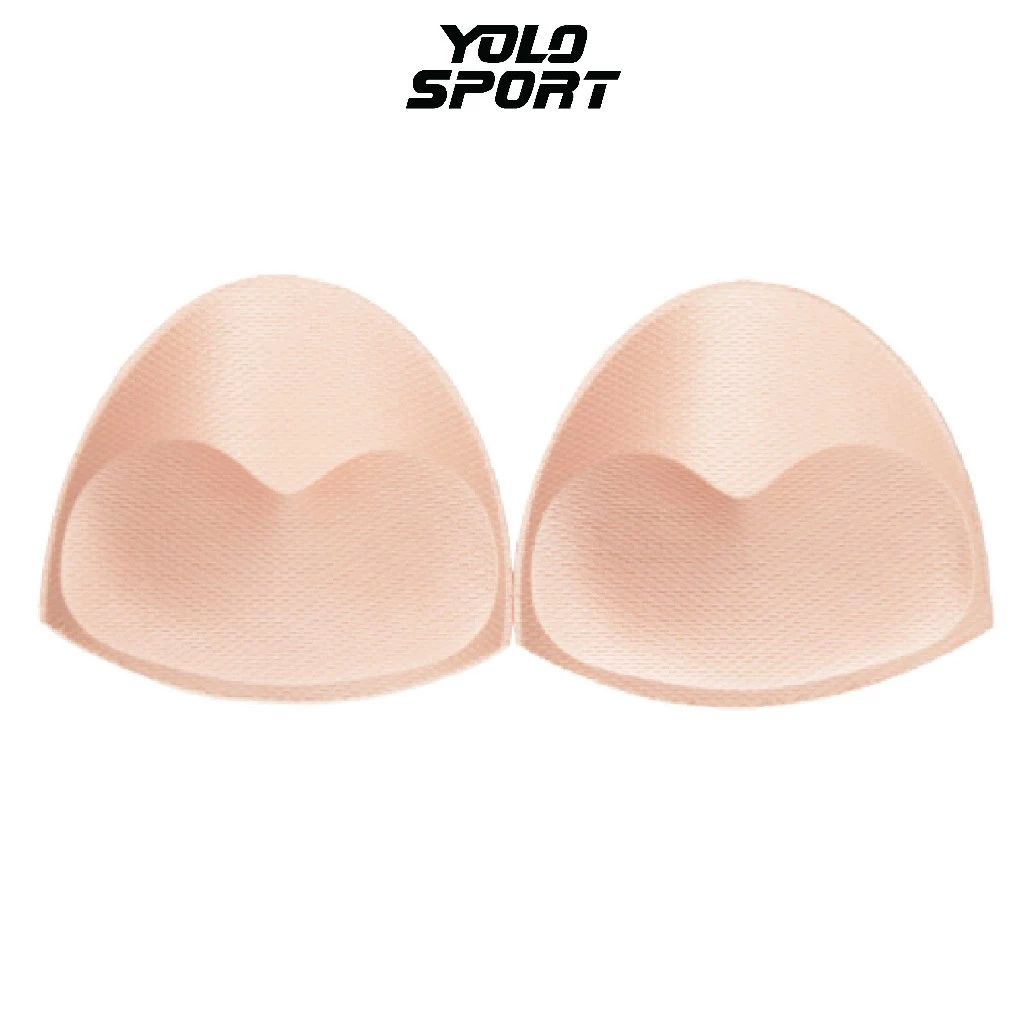 Miếng Lót Đệm Mút Áo Ngực Hình Tam Giác Hỗ Trợ Nâng Ngực Độn Lót Cho Áo Bra Tập Gym Yoga Đồ Bơi Cao Cấp 1 Cặp YOLO SPORT