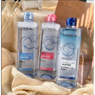 Nước Tẩy Trang L'Oreal 3-in-1 Micellar Water 400ml ( Loreal)