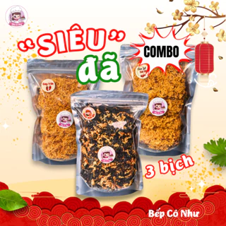 Combo Siêu Đã - Cơm cháy giòn rụm - 3 túi 250g | Đồ ăn vặt Bếp Cô Như