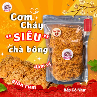 Cơm cháy Siêu chà bông giòn rụm - túi 250g | Đồ ăn vặt Bếp Cô Như