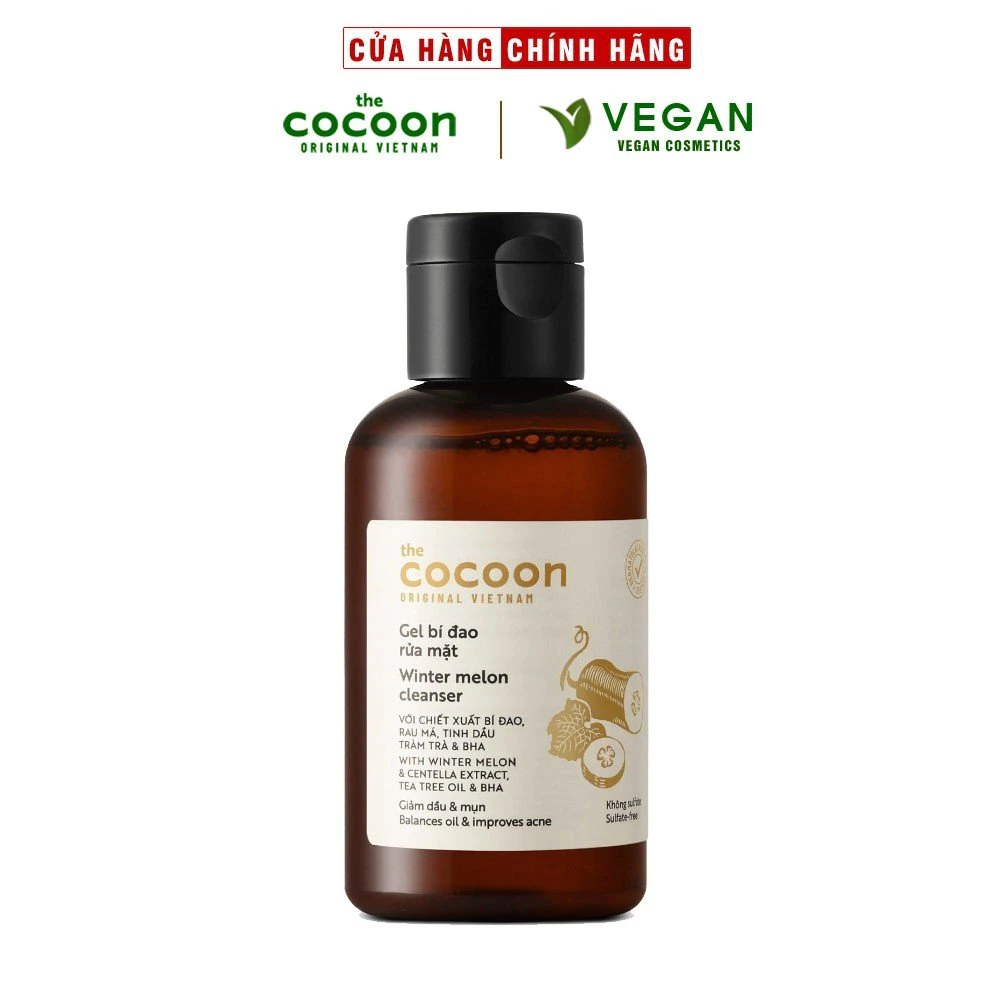 Gel bí đao rửa mặt Cocoon (Winter melon cleanser) 140ml