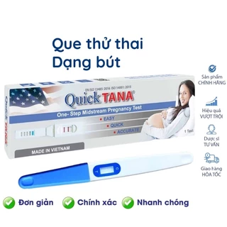 Bút Thử Thai Quicktana Tanaphar 2 Vạch Nhanh Chóng, Chính Xác - Che tên kín đáo