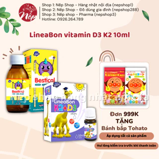 LineaBon vitamin D3 K2 10ml - Vitamin tăng chiều cao cho bé chính hãng - Nếp shop