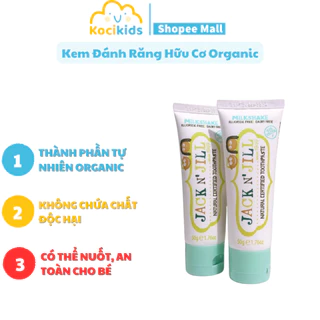 Kem đánh răng cho bé hữu cơ Organic - Kem đánh răng cho bé có thể nuốt được, rất an toàn cho bé