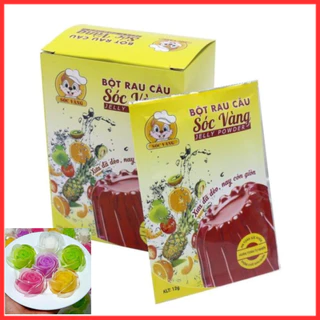 Bột thạch rau câu sóc vàng gói 12gr