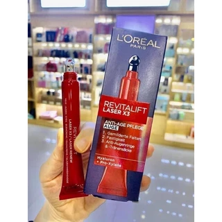 Kem Dưỡng Mắt Loreal Revitalift Laser X3 Augen, 15 ml