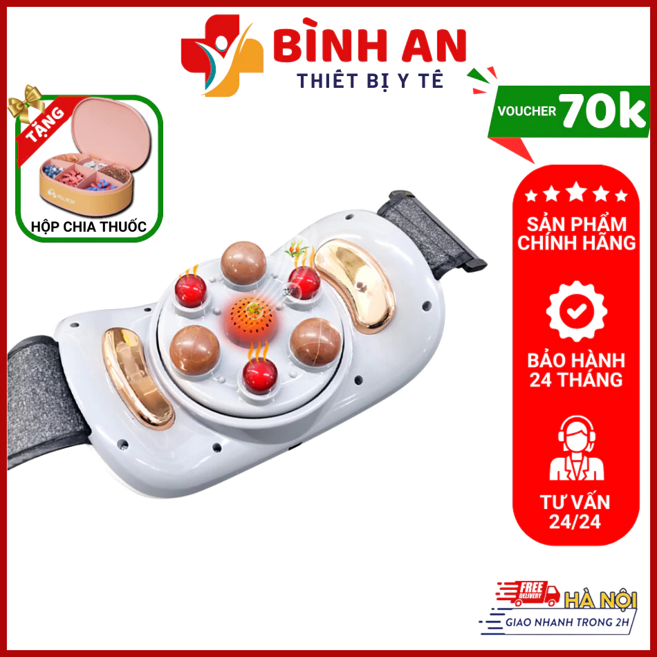 Máy massage bụng đa năng TQ109, tích hợp đá nóng Himalaya giúp giảm mỡ bụng, chân đùi, an toàn cho người sử dụng