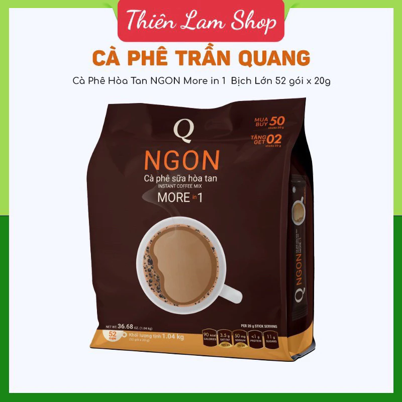 Cà phê sữa Ngon Trần Quang bịch lớn