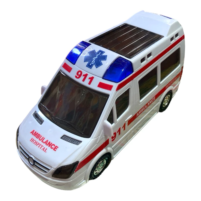 Đồ Chơi Xe Cứu Thương Ambulance 911 Dùng Pin