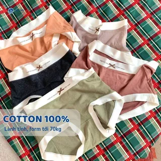 Combo 5 Quần Lót 100% Cotton Viền Mỏng Lành Tính Freesize  (50-70kg)  QL3838 By Bechipi