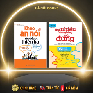 Sách - Combo Giúp Bạn Tự Tin Giao Tiếp: Khéo Ăn Nói Sẽ Có Được Thiên Hạ (TB) + Nói Nhiều Không Bằng Nói Đúng - Minh Long