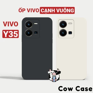 Ốp lưng Vivo Y35 viền vuông Cowcase | Vỏ điện thoại cặp đôi Vi vo bảo vệ camera toàn diện TRON