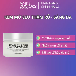 Kem mờ sẹo thâm rỗ White Doctors Scar Clearr trẻ hóa làn da 40g