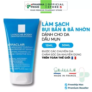 [MINISIZE] Sữa Rửa Mặt La Roche-Posay Effaclar Purifying Foaming Gel Tạo Bọt Dành Cho Da Dầu, Nhạy Cảm