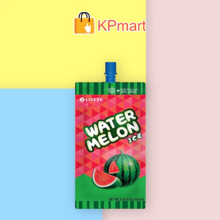 Kem túi tuyết dưa hấu Hàn Quốc Lotte Watermelon Ice 160ML