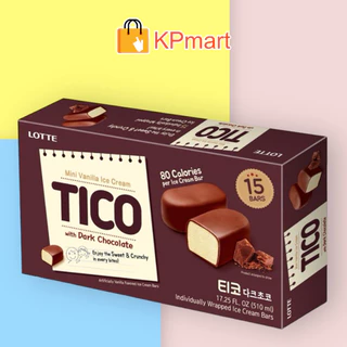 Kem viên socola đen Hàn Quốc Lotte Tico Dark Chocolate 510ML (15 viên)