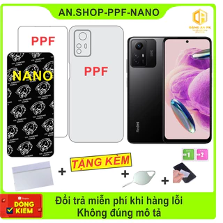 Miếng dán PPF-NANO Xiaomi Redmi Note 12S dán màn hình - dán lưng