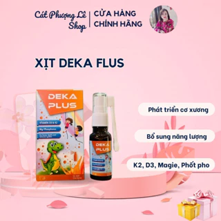 Xịt Deka Plus Bổ Sung Vitamin D3K2 Thế Hệ Mới (An Toàn Cho Cả Trẻ Sơ Sinh)