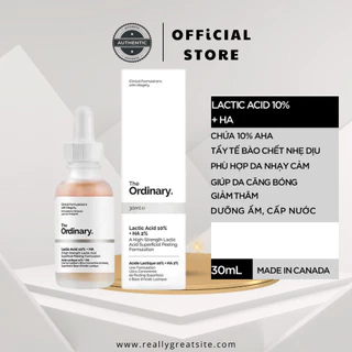 Tinh Chất Dưỡng Ẩm Tẩy Da Chết The Ordinary Lactic Acid + HA Serum