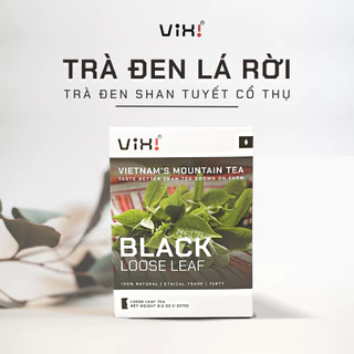 Trà đen cổ thụ ViXi trà Shan Tuyết lá rời 1 búp 2 lá hộp giấy 227gram