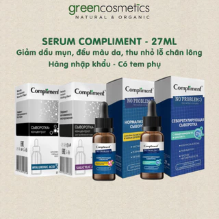 Serum Compliment No Problem Giamr Dầu Mụn, Cấp Ẩm, Mờ Thâm 27ML