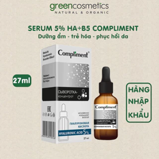 Serum 5% Hyaluronic Acid 5%, B5 Compliment Cấp Nước, Giữ Ẩm, phục hồi 27ml