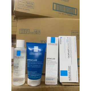 Set làm sạch da + giảm mụn + phục hồi tái tạo La Roche Posay Effaclar Duo+ 15ml ,SRM 50ml,TT 50ml,kem b5 40ml