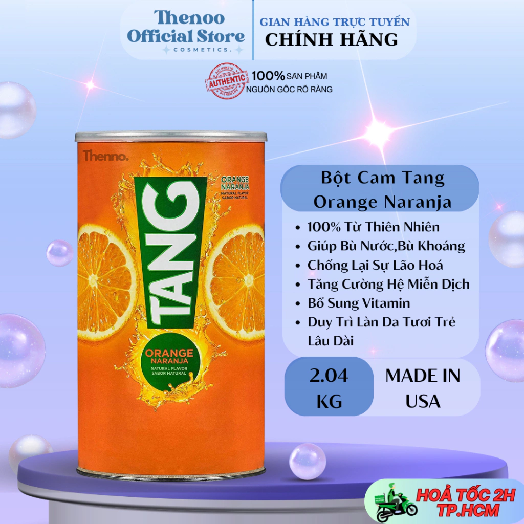 Bột Pha Nước Cam Tang Orange Naranja 2.04kg Của Mỹ