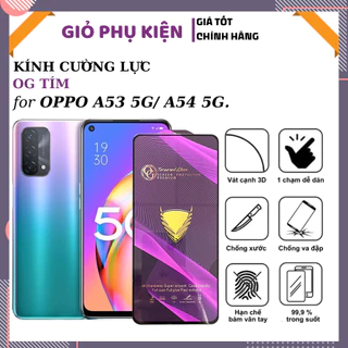 Kính cường lực Oppo A53 5G/ A54 5G 6.5" Full viền, độ cứng 9H chống rơi vỡ, bảo vệ toàn diện màn hình