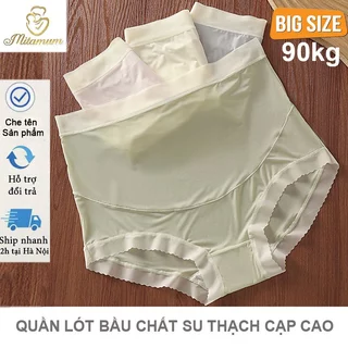 Quần lót chip bà bầu sau sinh Su Thạch cạp cao nâng đỡ bụng bầu đũng sáng màu kháng khuẩn bigsize