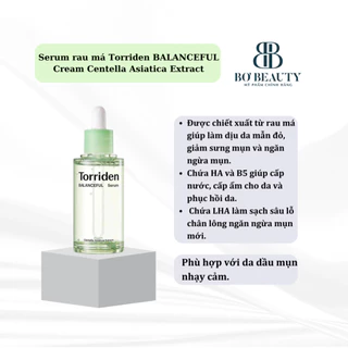 Serum TORRIDEN Balanceful Cica chiết xuất rau má cải thiện tình trạng bã nhờn tẩy tế bào chết chăm sóc làn da