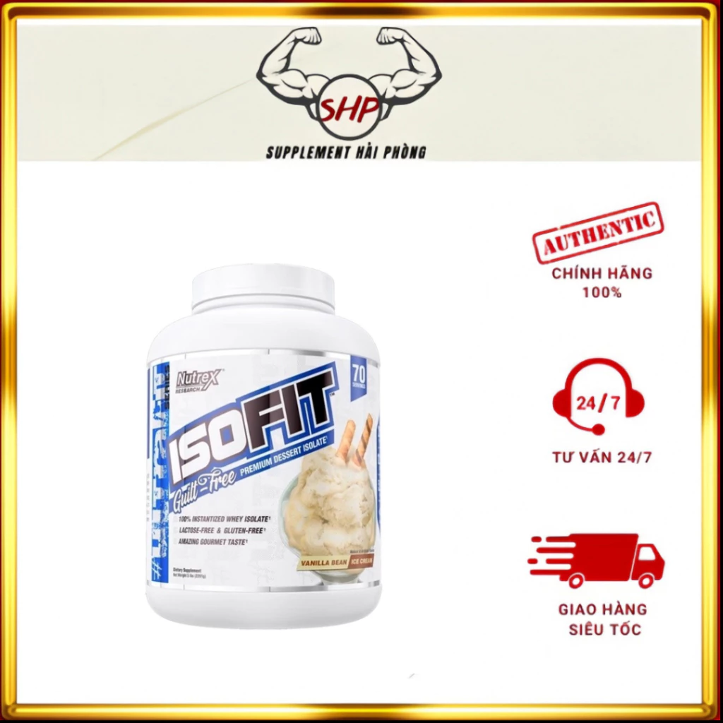 [Chính hãng]  Sữa dinh dưỡng tăng cơ Nutrex Iso Fit 5lbs (2.27kg) tại Supplement Hải Phòng