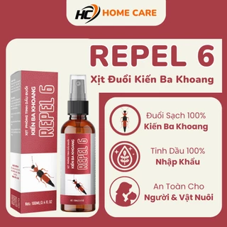 Xịt Phòng Tinh Dầu Đuổi Kiến Ba Khoang REPEL 6 chai 100ml, Xịt Đuổi Côn Trùng An Toàn Cao Cấp Dùng Trong Gia Đình