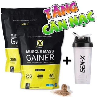 (COMBO 2 túi + Tặng bình lăc) Sữa Tăng Cân Tăng Cơ - Muscle Mass Gainer Gen-X