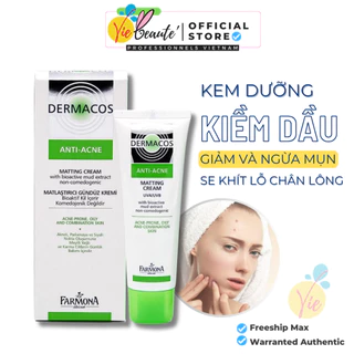 Kem Dưỡng Dermacos Anti-Acne Matting Cream - Kiềm Dầu Và Giảm Mụn Cho Da Dầu Mụn