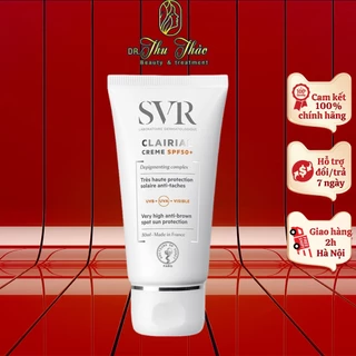 Kem chống nắng SVR Clairial Creme SPF 50+, làm mờ và giảm kích thước các đốm sắc tố trên da