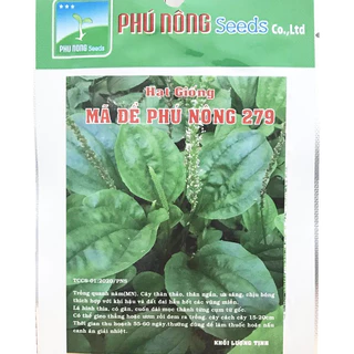 Hạt giống rau mã đề Phú Nông 279 - 1g ( gần 500 hạt)