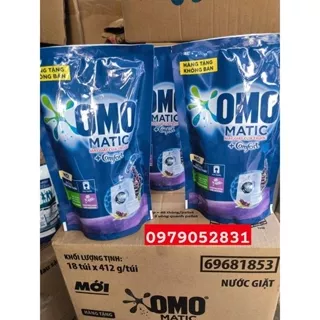 Nước Giặt Omo Matic Comfort Hương Hoa Oải Hương Túi (412g)