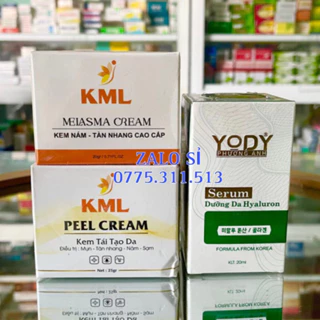 Combo tái tạo da không sưng, không đau KML