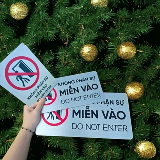 Bảng không phận sự miễn vào, biển cấm vào, do not enter