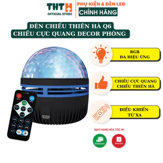 Đèn chiếu thiên hà Q6 chiếu cực quang Decor phòng ngủ phòng bay trang trí mọi không gian bảo hành 6 tháng