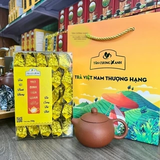 Trà Tân Cương Đinh Tiến Quan 250g - Trà ấm - Chè Thái Nguyên Chính Hãng Tân Cương Xanh Thương Hiệu Cúp Vàng Uy Tín