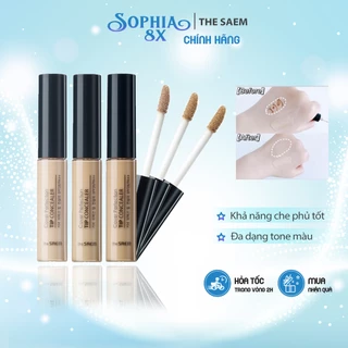 [ CHÍNH HÃNG ] Kem che khuyết điểm THE SAEM Cover Perfection Tip Concealer SPF28/PA+ CKĐ chống nắng che phủ hoàn hảo